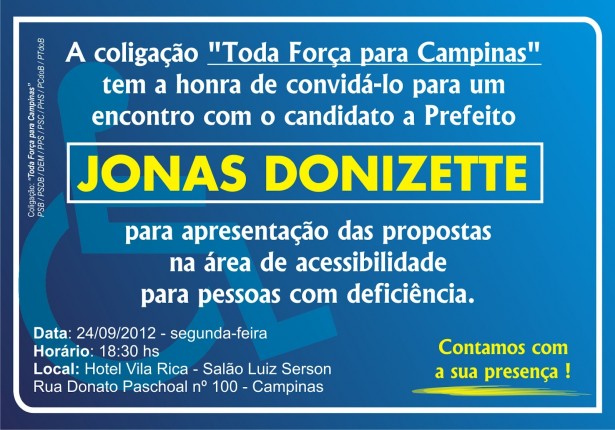 convite jonas pcd´s 2012
